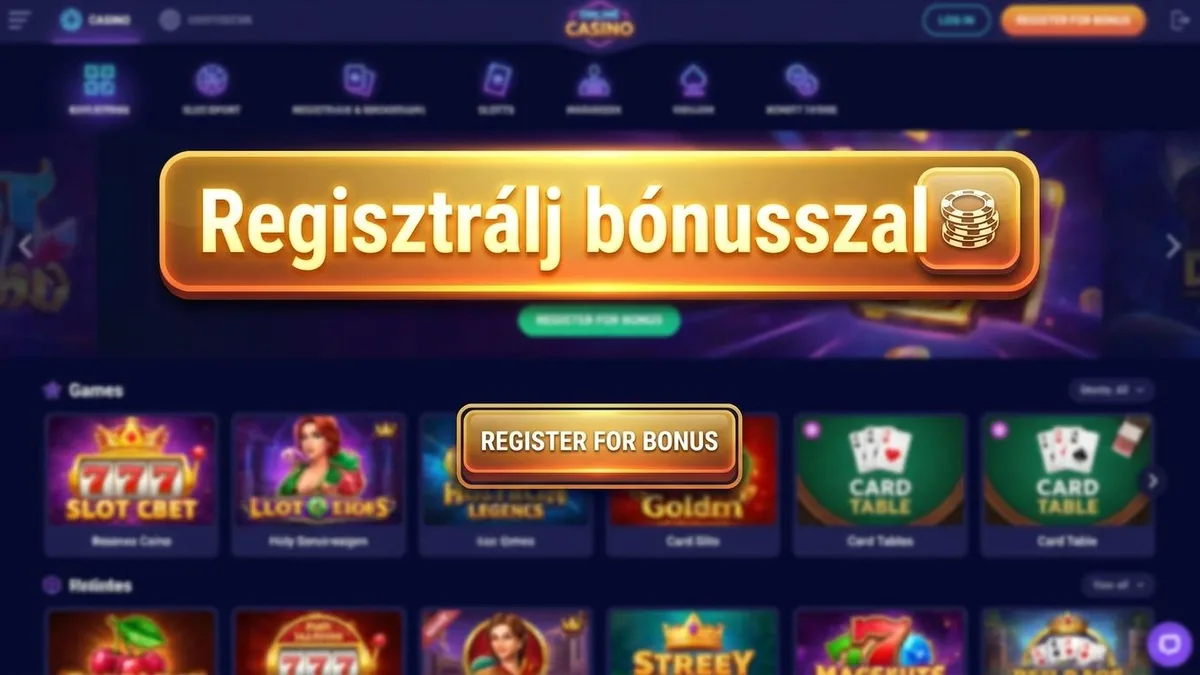 Regisztráció bónusszal