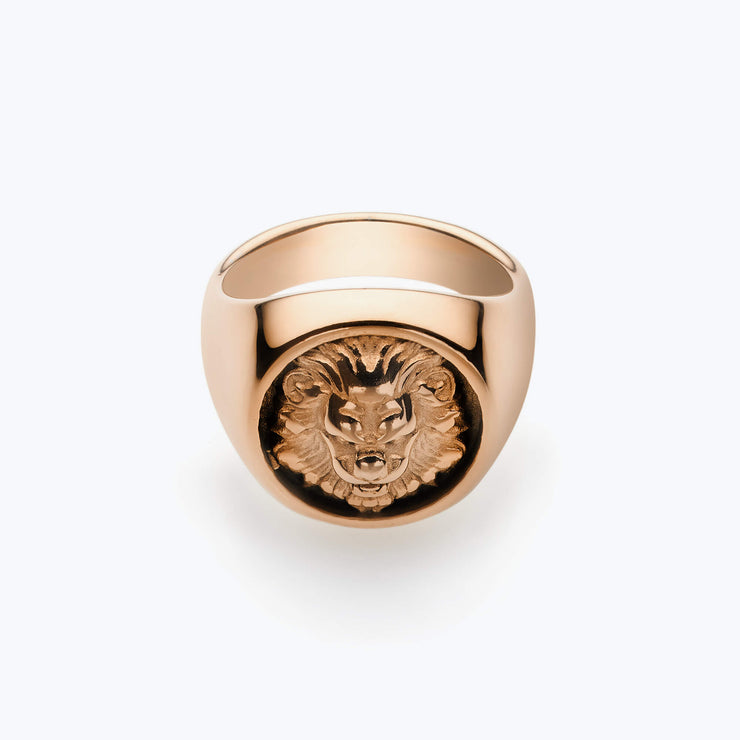 Rose Gold Lion / Rose Gold Ring